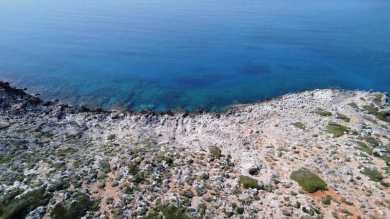 Tersana Kreta, Tersanas Chania: Grosses Grundstück, direkt am Meer mit spektakulärer Aussicht zu verkaufen Grundstück kaufen